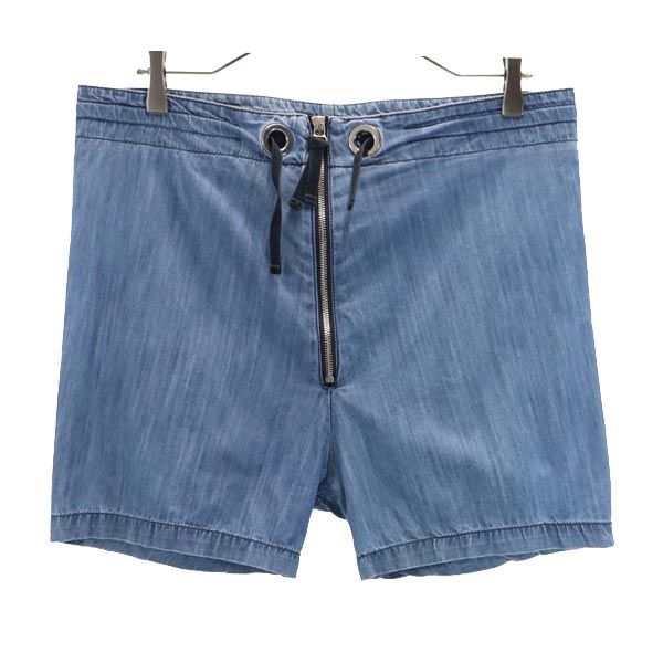 MARNI マルニ イタリア製 シャンブレー デニムショートパンツ w24 青 レディース