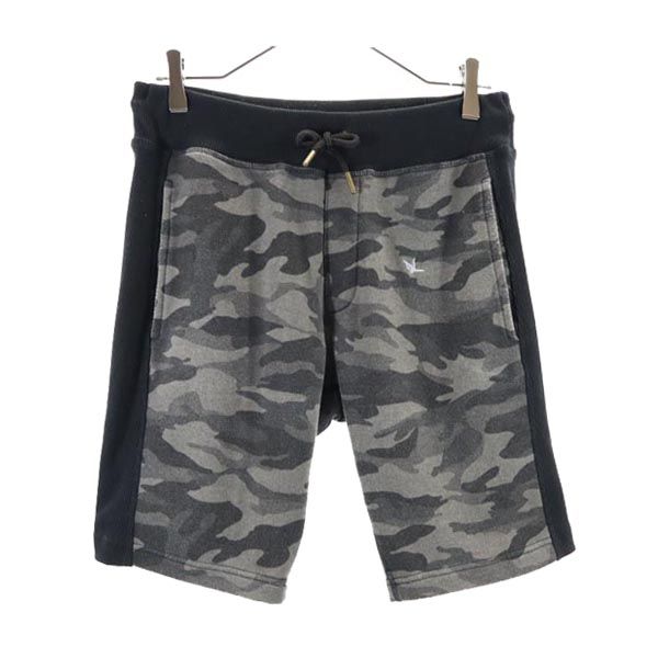 ウノピゥウノウグァーレトレ 迷彩柄 スウェットショートパンツ S グレー系 1PIU1UGUALE3 メンズ