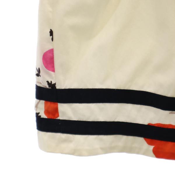 MAX MARA マックスマーラ 花柄 ミディ丈 スカート 38 アイボリー系 レディース