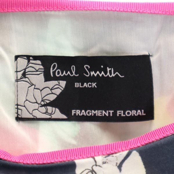 Paul Smith ポールスミス 花柄 ミディ丈 フレアスカート 38 ネイビー系 レディース