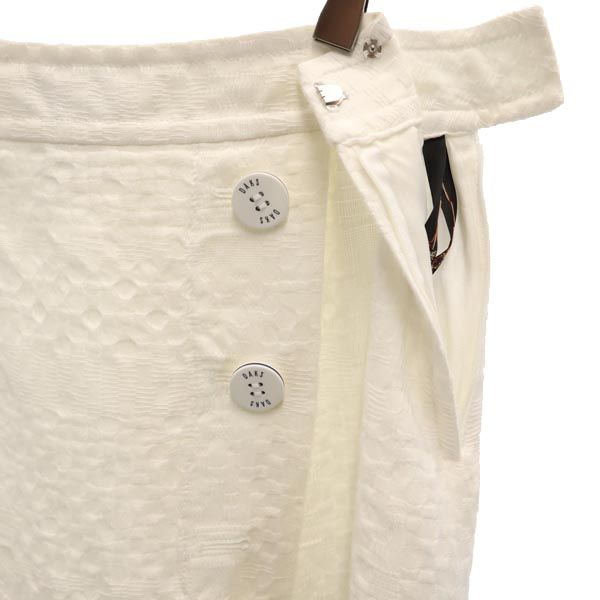 ダックス 日本製 ミディ丈 スカート 38 白 DAKS レディース