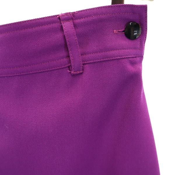 Gianni Versace ジャンニヴェルサーチ イタリア製 ミニ丈 ウール100% スカート 紫 レディース