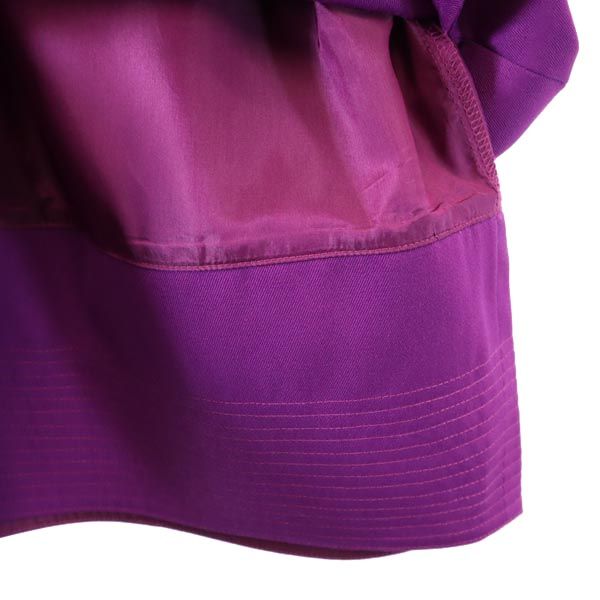 Gianni Versace ジャンニヴェルサーチ イタリア製 ミニ丈 ウール100% スカート 紫 レディース