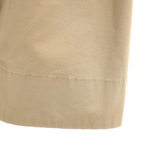 BLUE LABEL CRESTBRIDGE ブルーレーベルクレストブリッジ 三陽商会 ミニ丈 ギャザースカート 36 ブラウン系 ウエストリボン レディース