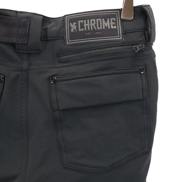 CHROME クローム ショートパンツ 2 ブラック ロゴ刺繍 レディース