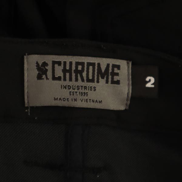 CHROME クローム ショートパンツ 2 ブラック ロゴ刺繍 レディース