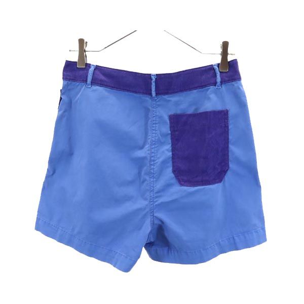 ACNE STUDIOS アクネストゥディオズ ショートパンツ 34 ブルー ボタンフライ レディース