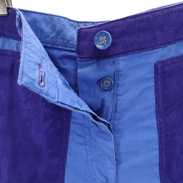 ACNE STUDIOS アクネストゥディオズ ショートパンツ 34 ブルー ボタンフライ レディース