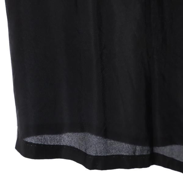 Laxmi ラクシュミー ミディ丈 ラップスカート 38 ブラック 巻きスカート レディース