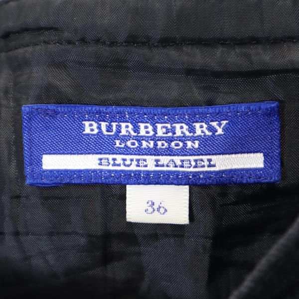 BURBERRY BLUE LABEL バーバリーブルーレーベル 三陽商会 ミニ丈 スカート 36 黒 レディース