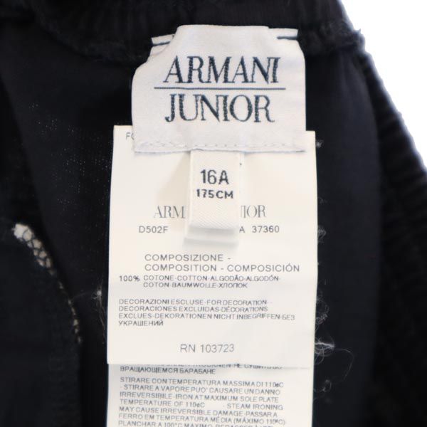 ARMANI アルマーニ ショートパンツ 16A ブラック ロゴ ハーフパンツ キッズ