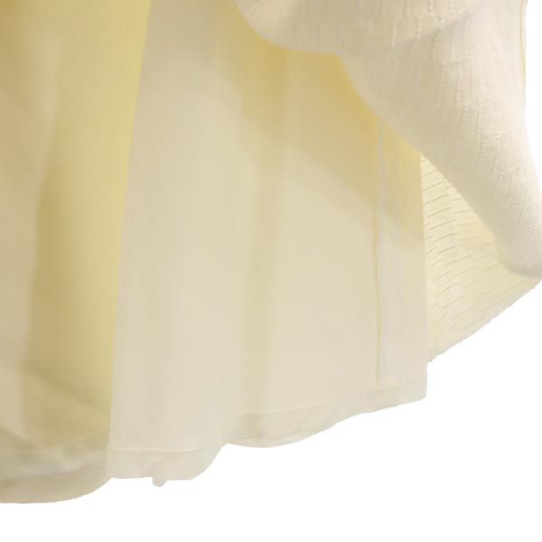 Emporio Armani エンポリオアルマーニ ミニ丈 プリーツスカート 36 アイボリー系 レディース