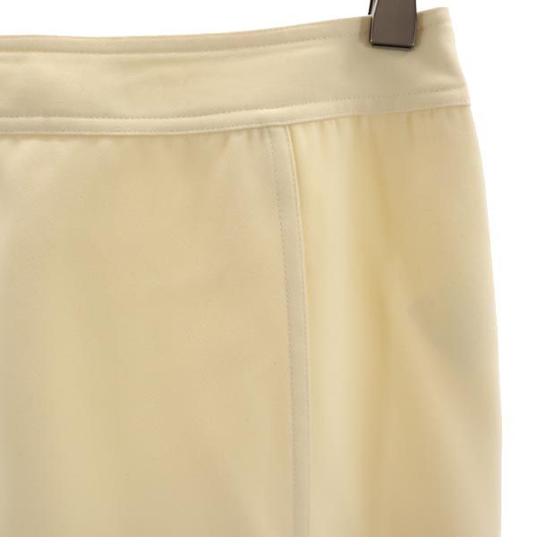 CHANEL シャネル フランス製 ミニ丈 台形 スカート 36 アイボリー系 レディース