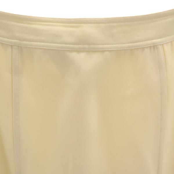 CHANEL シャネル フランス製 ミニ丈 台形 スカート 36 アイボリー系 レディース