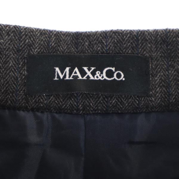 MAX&CO マックスアンドコー ミニ丈 フレアスカート 40 黒 レディース