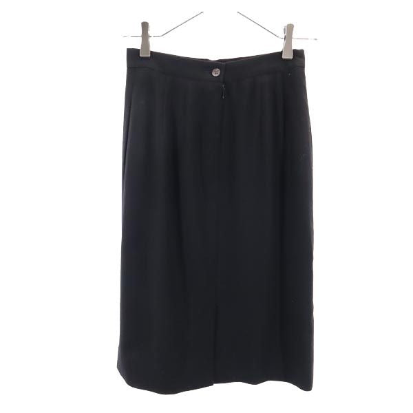 CELINE セリーヌ フランス製 ミディ丈 タイトスカート 38 黒 レディース