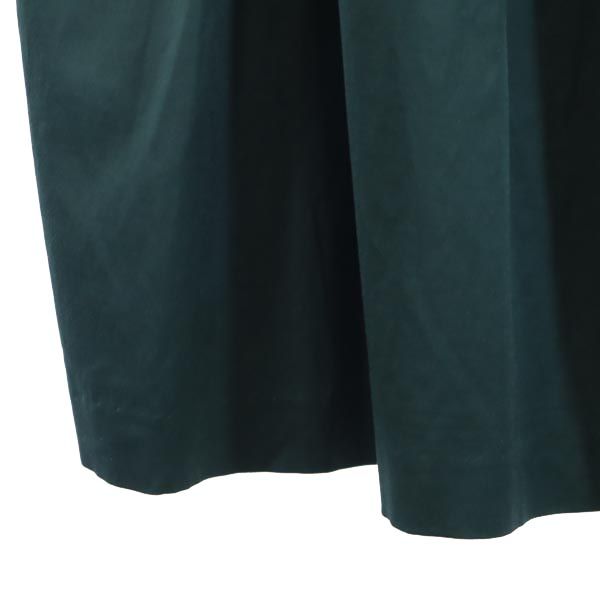 ESTNATION エストネーション 日本製 ミディ丈 スカート 36 グリーン レディース