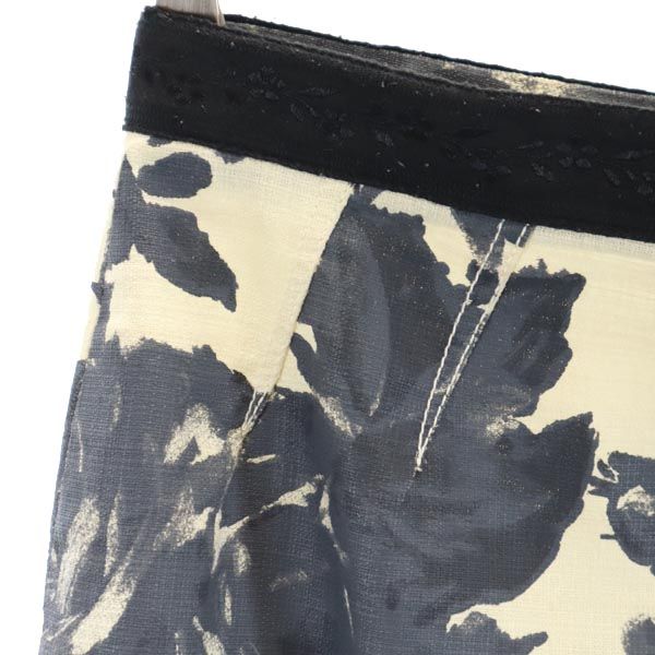 Alessandro dell'Acqua アレッサンドロ デラクア 花柄 ミディ丈 スカート アイボリー系 レディース