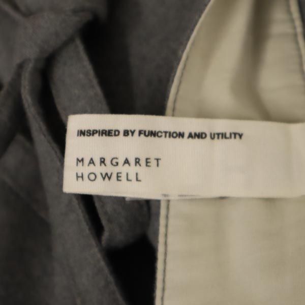 MHL. エムエイチエル ウール100% ミニ丈 ラップスカート 3 グレー系 MARGARET HOWELL レディース