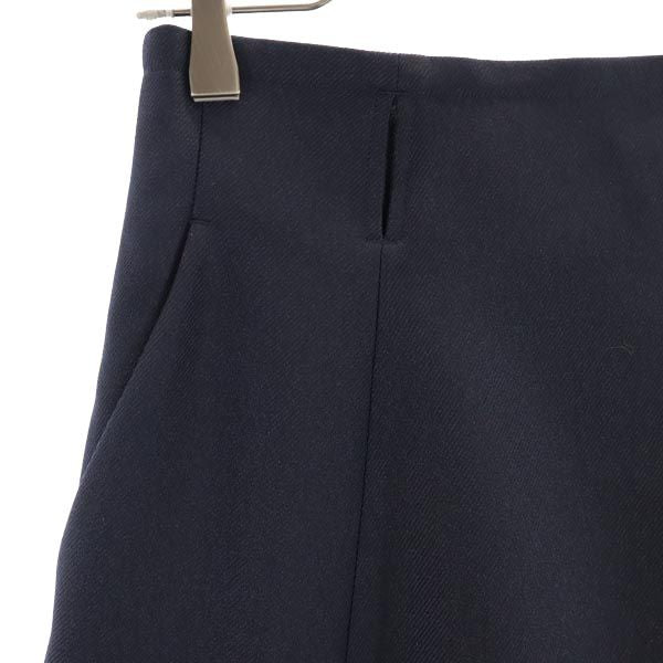 martinique マルティニーク ミモレ丈 フレアスカート 1 ブラック系 サイドジップ レディース