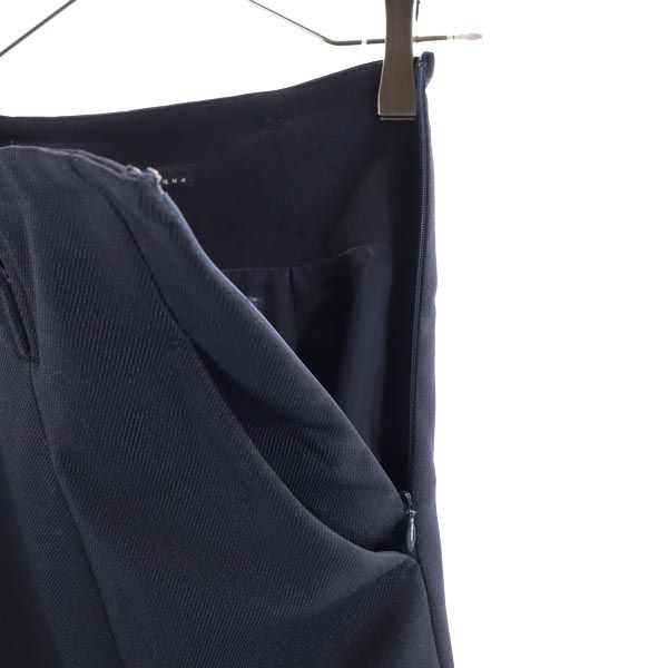 martinique マルティニーク ミモレ丈 フレアスカート 1 ブラック系 サイドジップ レディース