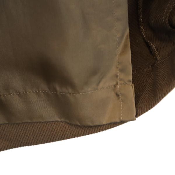 Christian Dior クリスチャンディオール ウール100% ミディ丈 ボックス プリーツスカート M ブラウン系 サイドジップ レディース