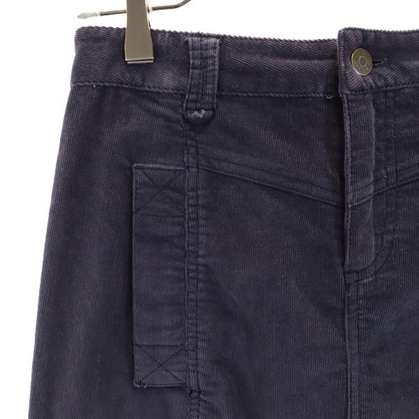 MARC JACOBS マークジェイコブス ミニ丈 コーデュロイ スカート 4 パープル系 ロゴ レディース