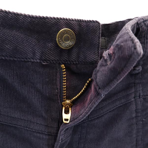 MARC JACOBS マークジェイコブス ミニ丈 コーデュロイ スカート 4 パープル系 ロゴ レディース