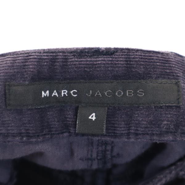 MARC JACOBS マークジェイコブス ミニ丈 コーデュロイ スカート 4 パープル系 ロゴ レディース