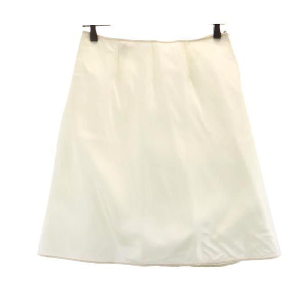MOSCHINO モスキーノ イタリア製 ミニ丈 スカート 8 白 レディース