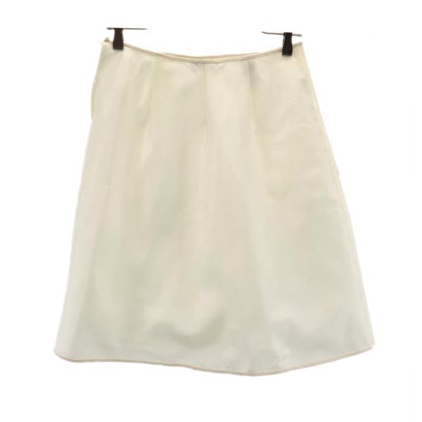 MOSCHINO モスキーノ イタリア製 ミニ丈 スカート 8 白 レディース
