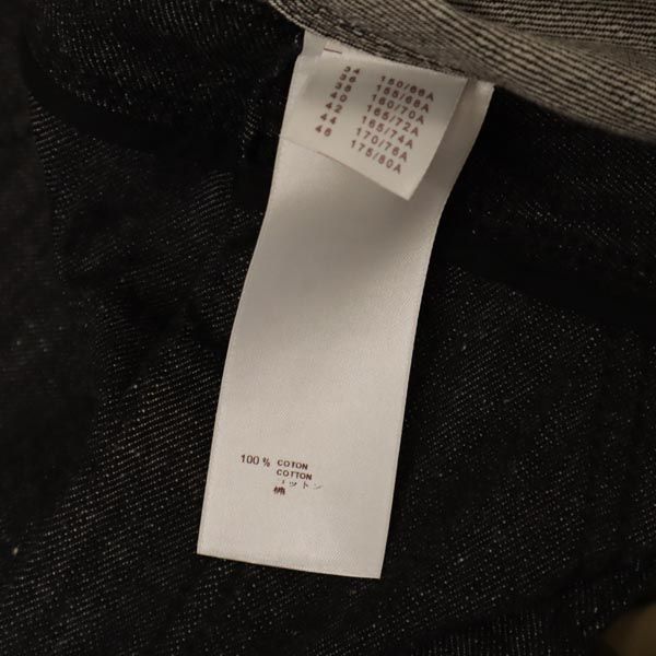 LOUIS VUITTON ルイヴィトン イタリア製 ミニ丈 デニムスカート 38 黒系 レディース