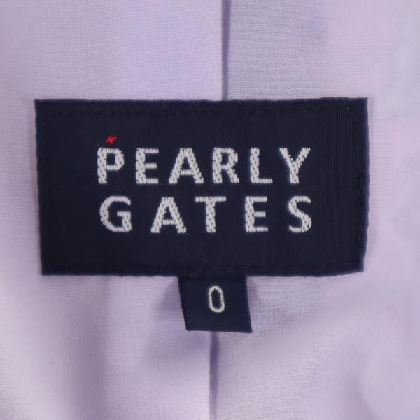 PEARLY GATES パーリーゲイツ ペイズリー柄 ミディ丈 スカート 0 パープル系 サイドジップ レディース