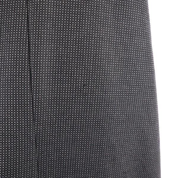 Emporio Armani エンポリオアルマーニ 総柄 ミニ丈 ウエストリボン スカート USA6 グレー系 サイドジップ レディース