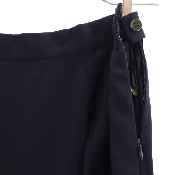 GIORGIO ARMANI ジョルジオアルマーニ イタリア製 ミディ丈 タイトスカート 42 濃紺 レディース
