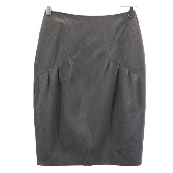 ANTEPRIMA アンテプリマ イタリア製 ミニ丈 スカート 38 グレー バックジップ レディース