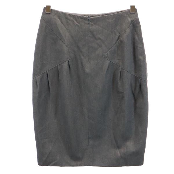 ANTEPRIMA アンテプリマ イタリア製 ミニ丈 スカート 38 グレー バックジップ レディース
