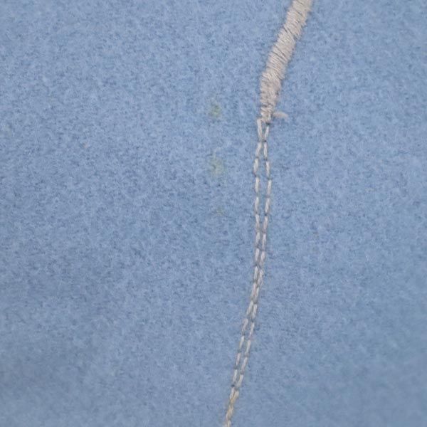 mila schon ミラショーン イタリア製 ウールブレンド 花刺繍 ミディ丈 スカート 40 ブルー系 バックジップ レディース