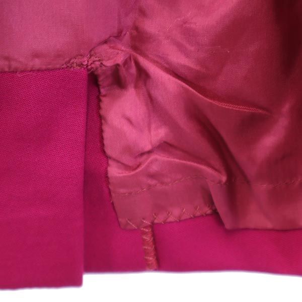 クリスチャンディオール ウール100% ミニ丈 スカート M ピンク系 Christian Dior バックジップ レディース