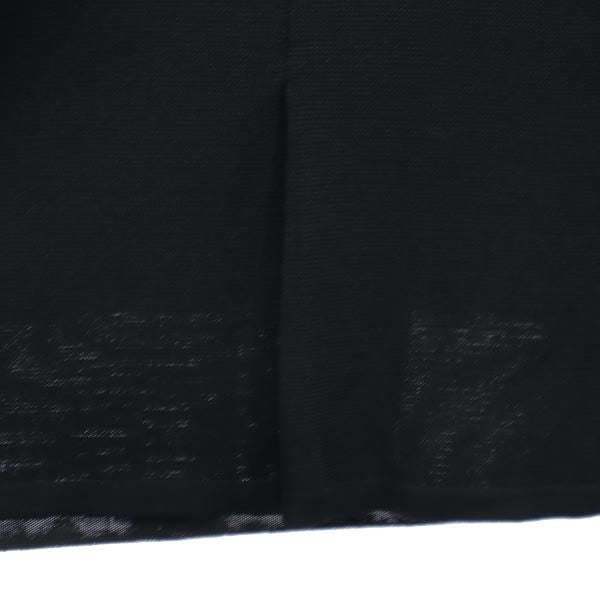 YVES SAINT LAURENT イヴサンローラン 日本製 ミディ丈 スカート 11号 ブラック サイドジップ レディース