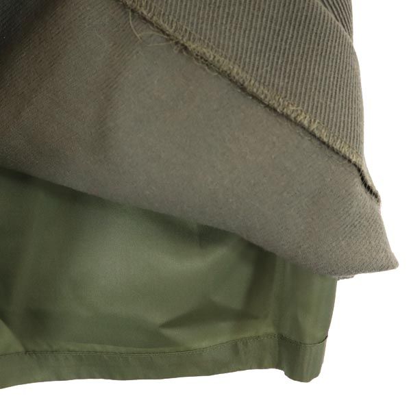 Emporio Armani エンポリオアルマーニ 日本製 ミニ丈 ラップスカート 40 カーキ系 レディース