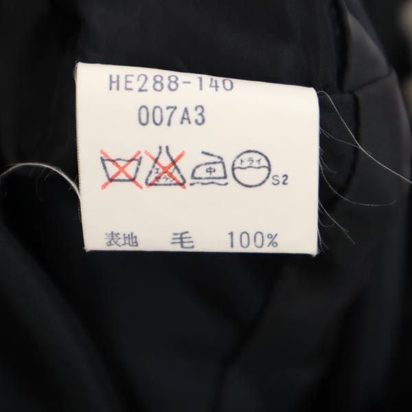 YVES SAINT LAURENT イヴサンローラン ウール100% ミディ丈 タック スカート S ブラック系 レディース