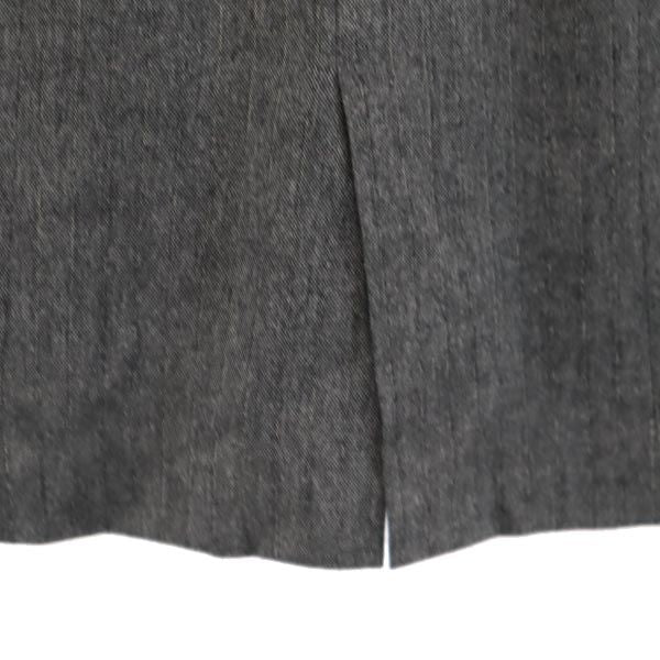 BURBERRY BLACK LABEL バーバリーブラックレーベル 三陽商会 日本製 ストライプ ミニ丈 スカート 38 グレー系 レディース