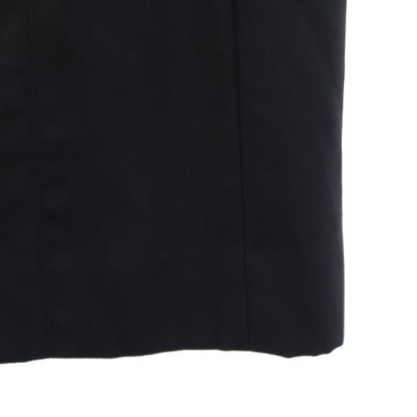 Christian Dior クリスチャンディオール ウールブレンド ミディ丈 スカート L ブラック系 バックジップ レディース