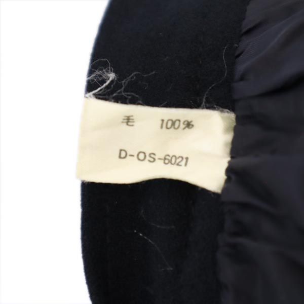 Chloe クロエ 日本製 ウール100% ミディ丈 ギャザースカート 40 ブラック系 バックジップ レディース