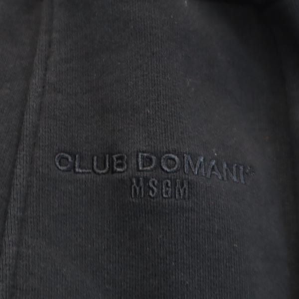 MSGM エムエスジーエム イタリア製 ミニ丈 スウェット スカート S ブラック系 リブニット レディース