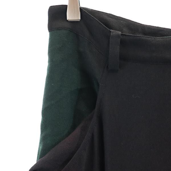 Y's ワイズ ミモレ丈 デザイン スカート ブラック系 サイドジップ レディース