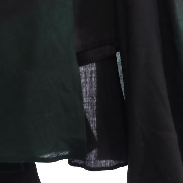 Y's ワイズ ミモレ丈 デザイン スカート ブラック系 サイドジップ レディース