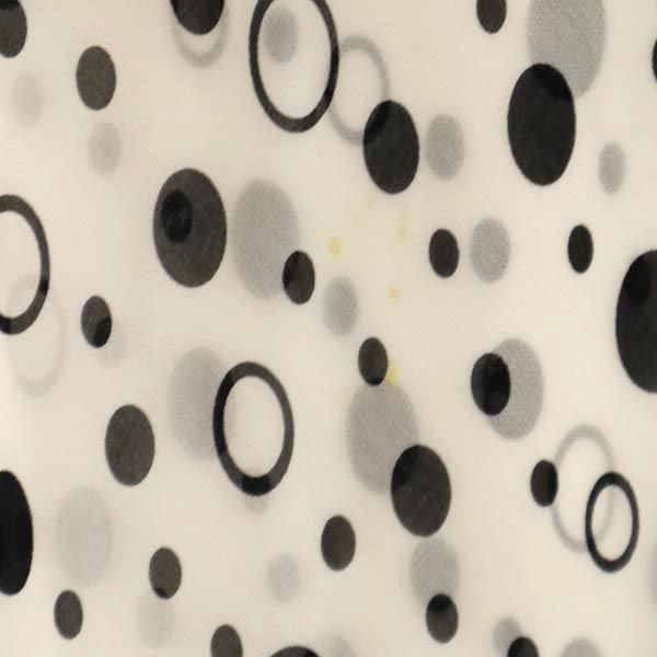 LANVIN ランバン 日本製 総柄 ロング丈 スカート 38 ホワイト系 サイドジップ レディース