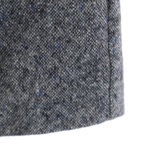 MAX MARA マックスマーラ イタリア製 ウールブレンド ミニ丈 タック スカート 38 グレー系 サイドジップ レディース